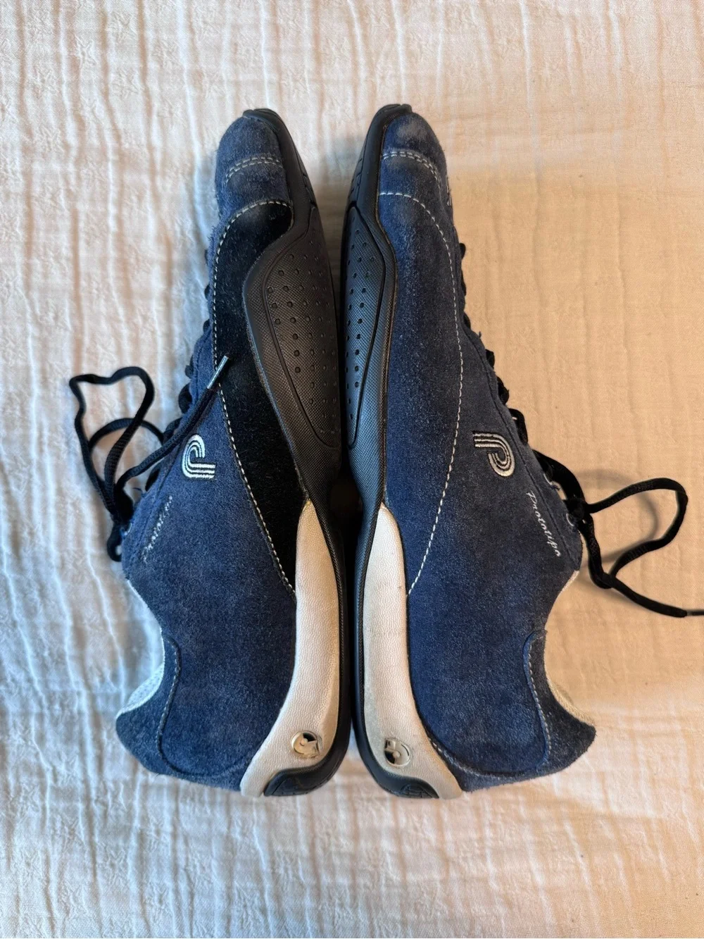 Piloti Prototipo Blue Suede Leather Driving Shoes Men’s 10.5